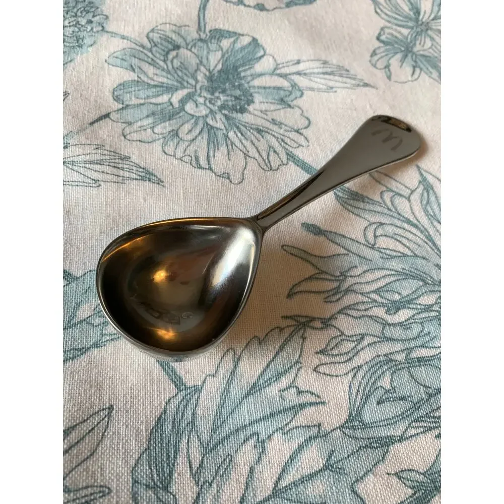 McDonald's Tea Caddy Spoon Coffee Scoop Stainless Steel Logo RARE HTF